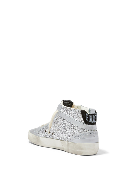 Mid Star Glitter High-Top Sneakers
